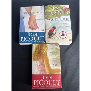 Jodi Picoult Paperback Book Bundle- Nineteen Minutes House Rules Change of Heart